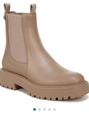Sam Edelman Laguna Chelsea Boots – Size 8 – Cedarwood / Nude Beige